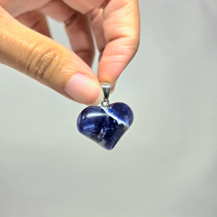 Sodalite Heart Pendant 3/4 Inch | The Harmony Store Pendant