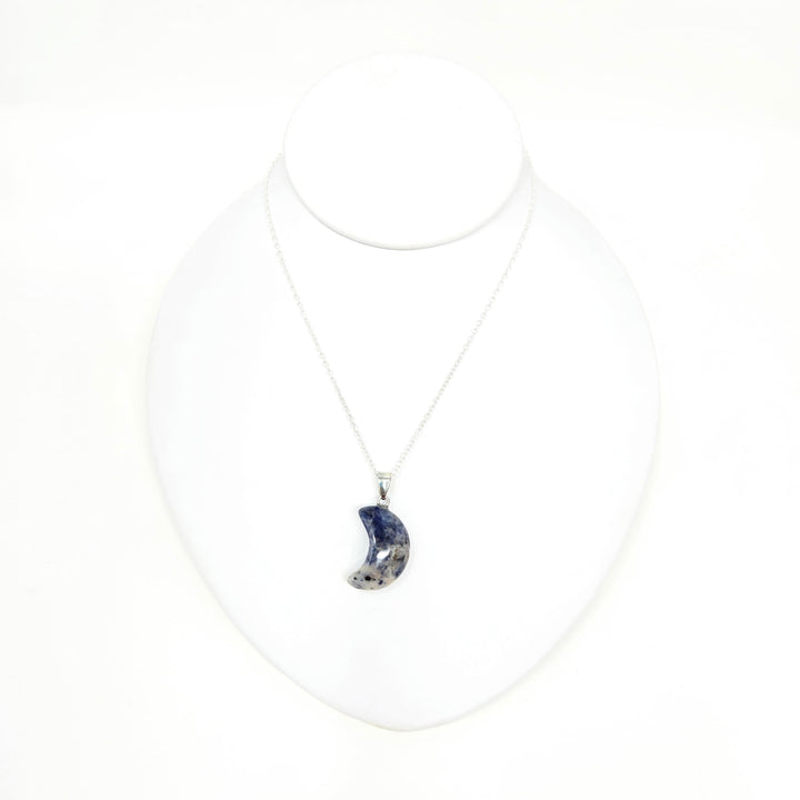 Sodalite Moon Pendant 3/4 Inch | The Harmony Store Pendant