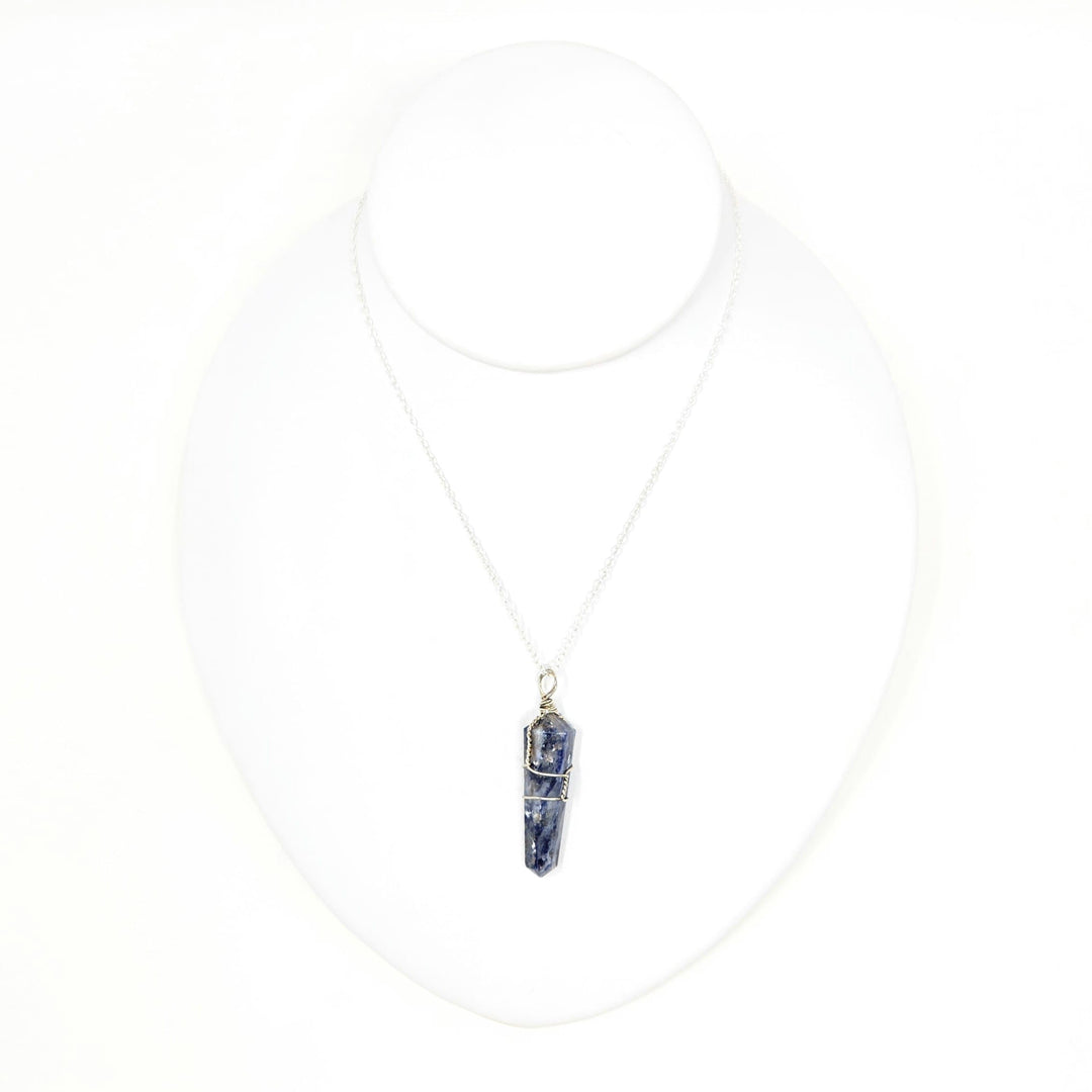 Sodalite Wire Wrapped Pendant 1.75-Inch | The Harmony Store Pendant