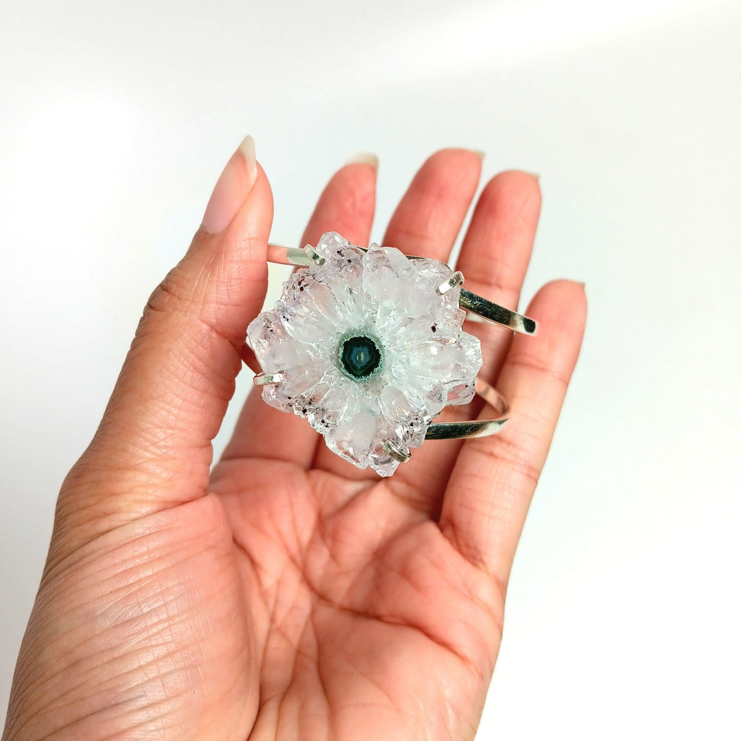 Agate Stalactite Slice Arc Bracelet | The Harmony Store Bracelet