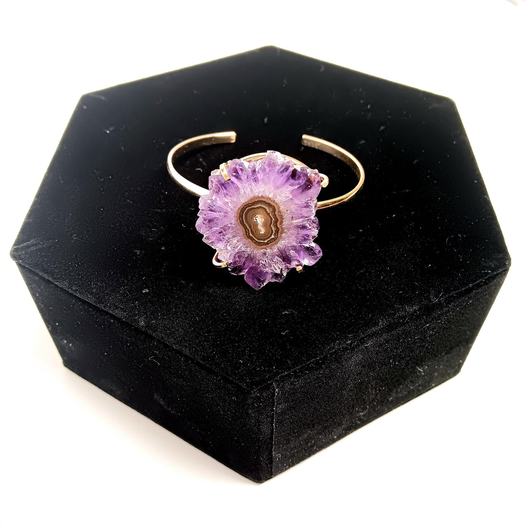 Agate Stalactite Slice Simple Bracelet | The Harmony Store Bracelet