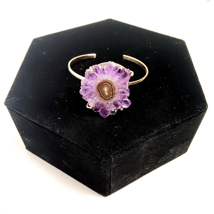 Agate Stalactite Slice Simple Bracelet | The Harmony Store Bracelet