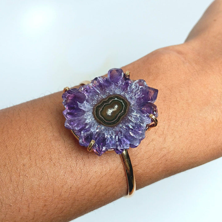 Agate Stalactite Slice Simple Bracelet | The Harmony Store Bracelet