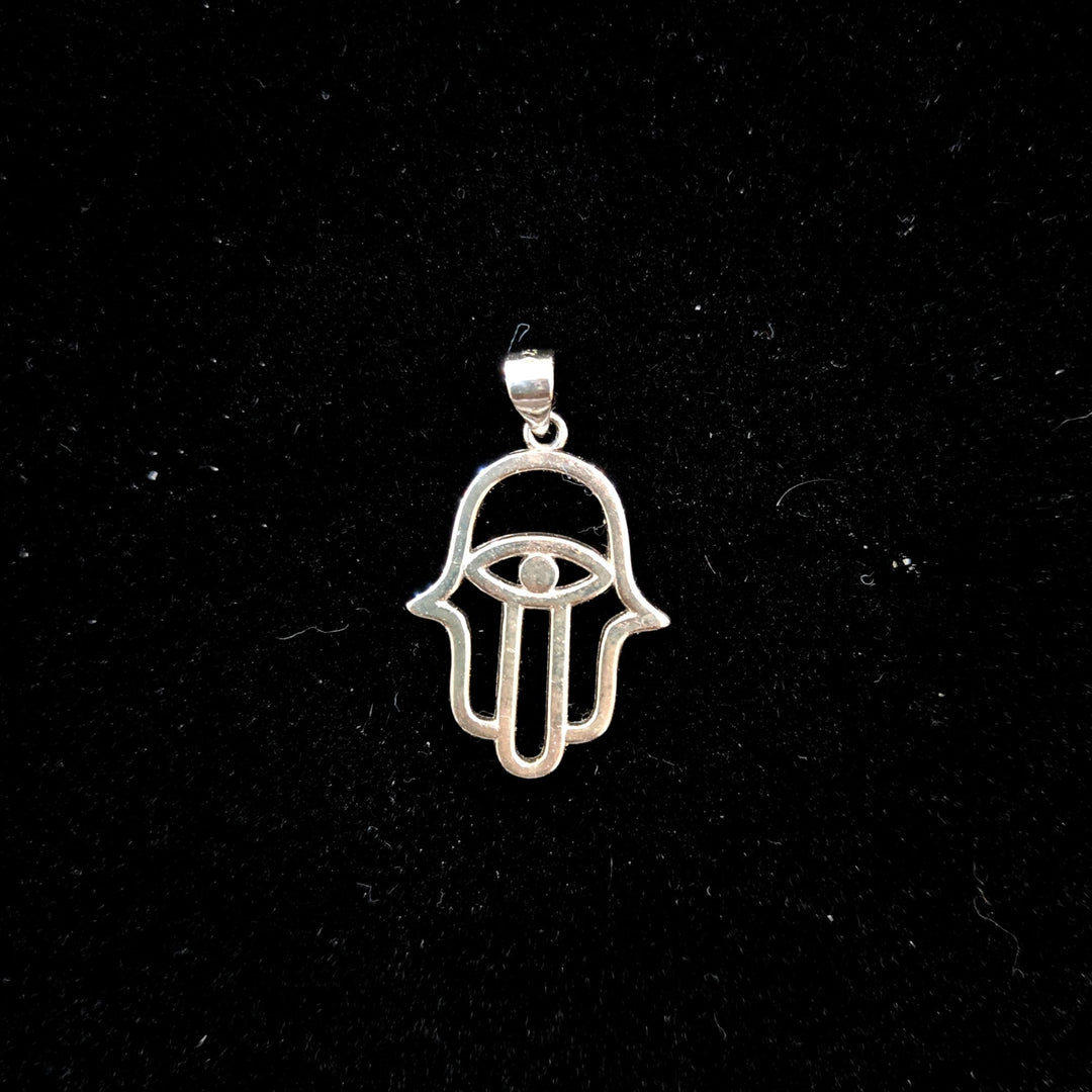 Hamsa Hand Sterling Silver Pendant | The Harmony Store Pendant