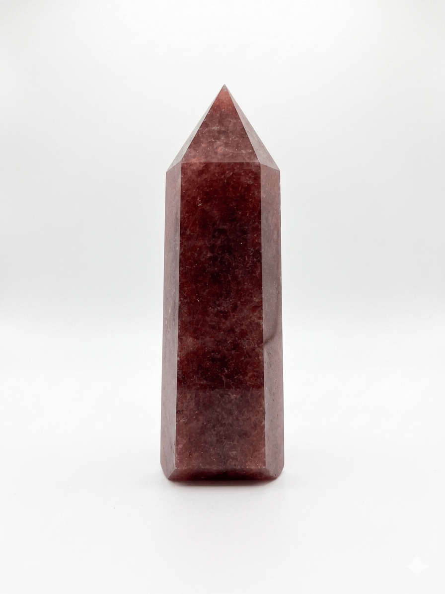 Strawberry Quartz Obelisk Tower | The Harmony Store Tower