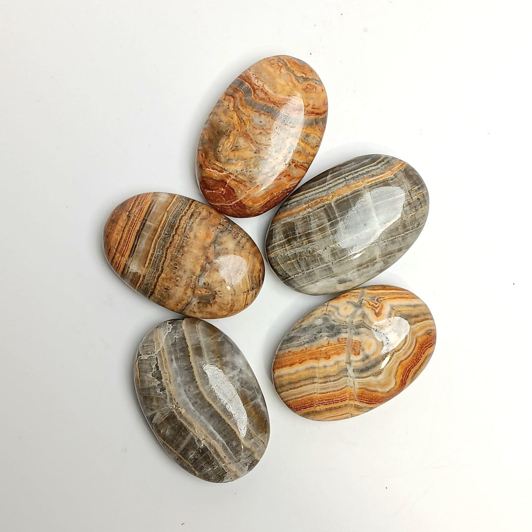 Striped Onyx Palm Stone | The Harmony Store Palm Stone