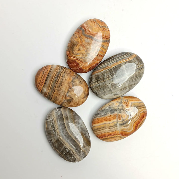 Striped Onyx Palm Stone | The Harmony Store Palm Stone