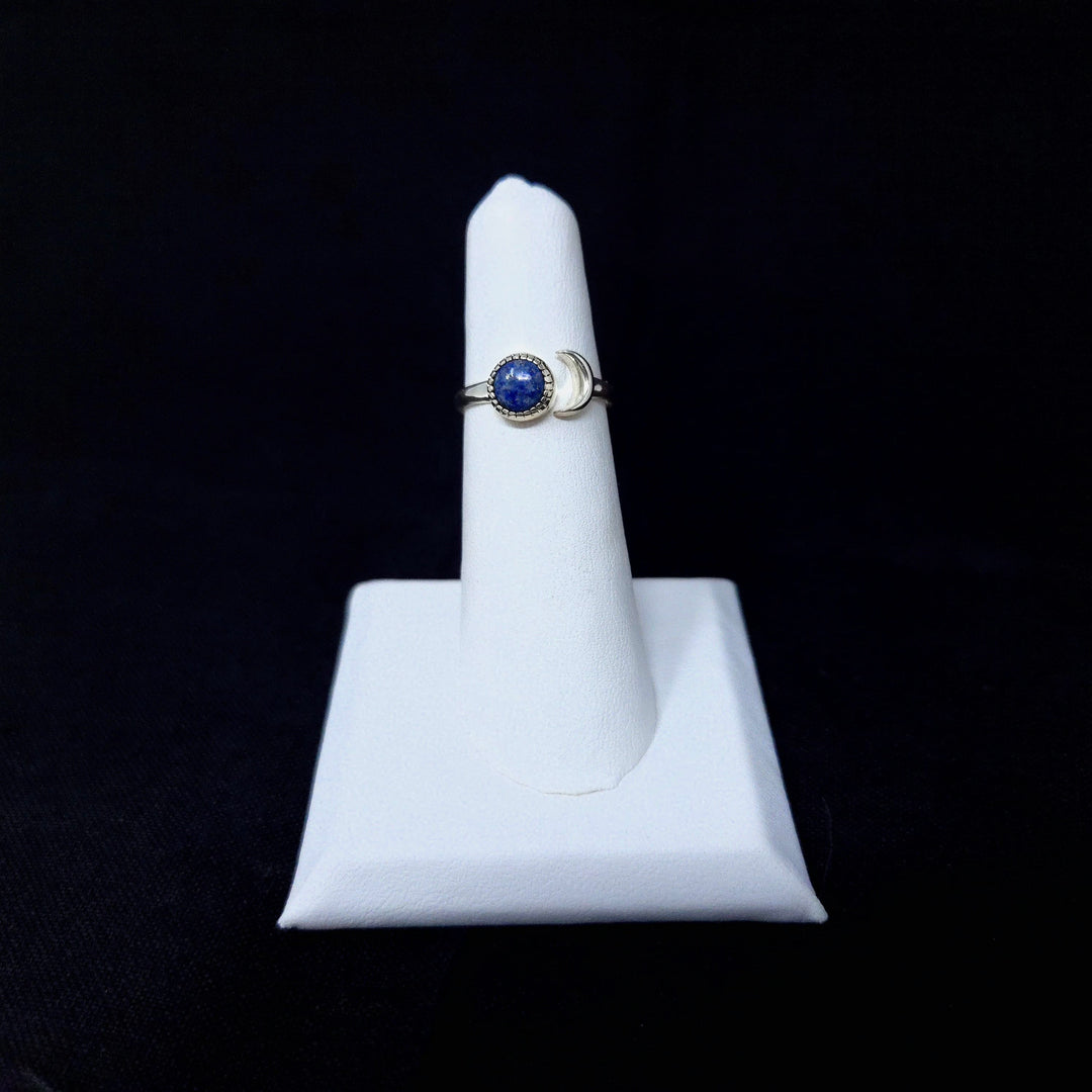 Sun and Moon Silver Ring with Gemstones | The Harmony Store Ring