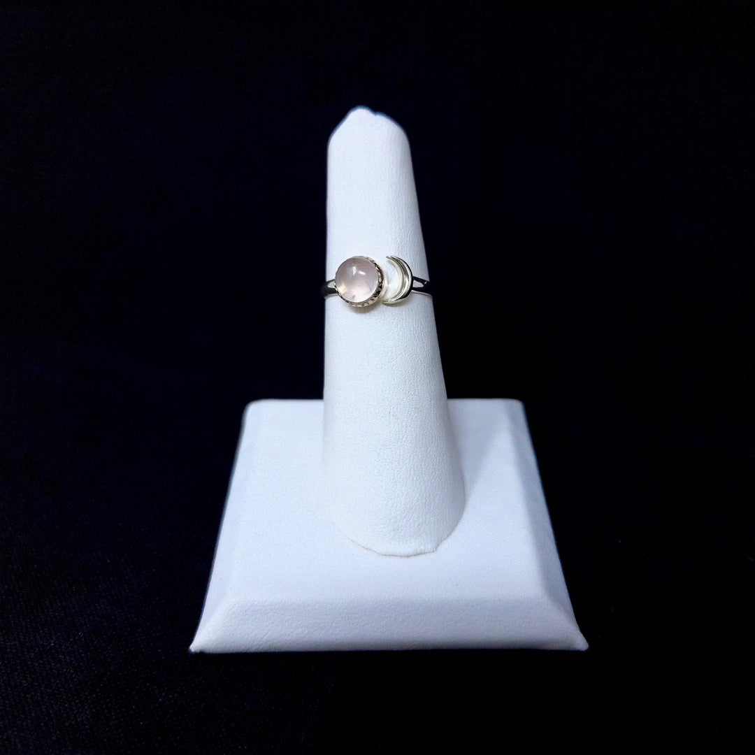 Sun and Moon Silver Ring with Gemstones | The Harmony Store Ring