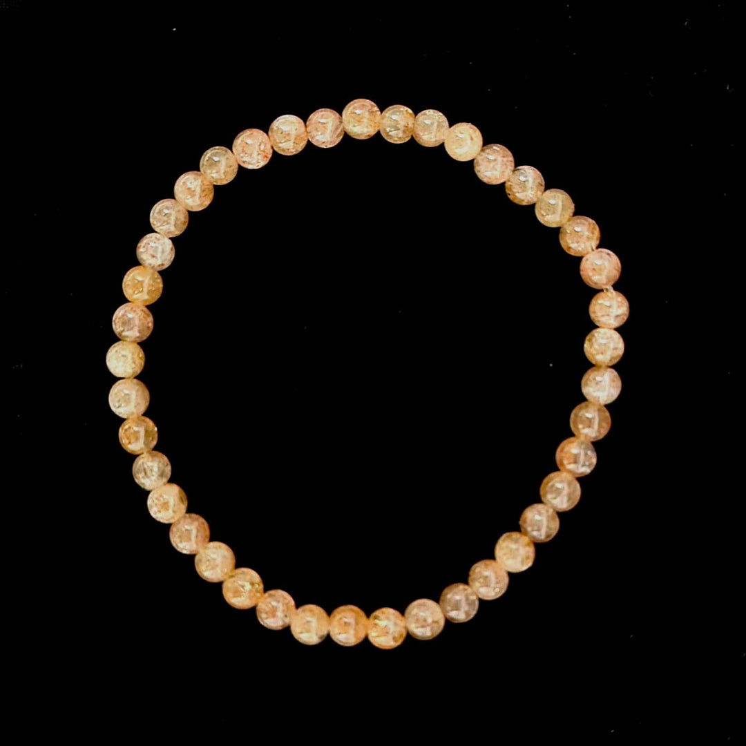 Sunstone Bracelet – Natural Round Beads (4mm, 6mm, 8mm) Bracelet