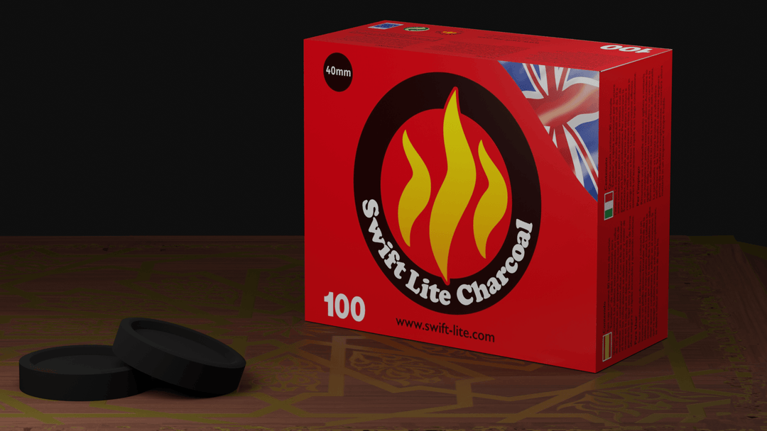 Swift-Lite Charcoal 40mm | The Harmony Store Incense