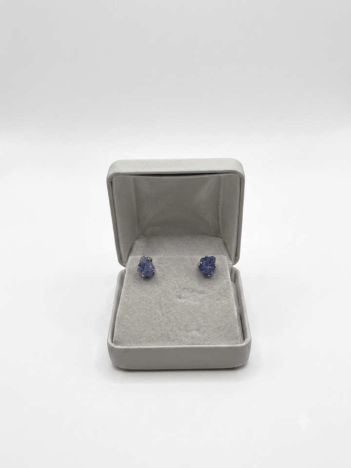 Tanzanite 925 Silver Stud Earrings | The Harmony Store Earrings