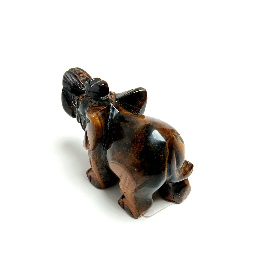 Tiger Eye Elephant 3-Inch | The Harmony Store Carving