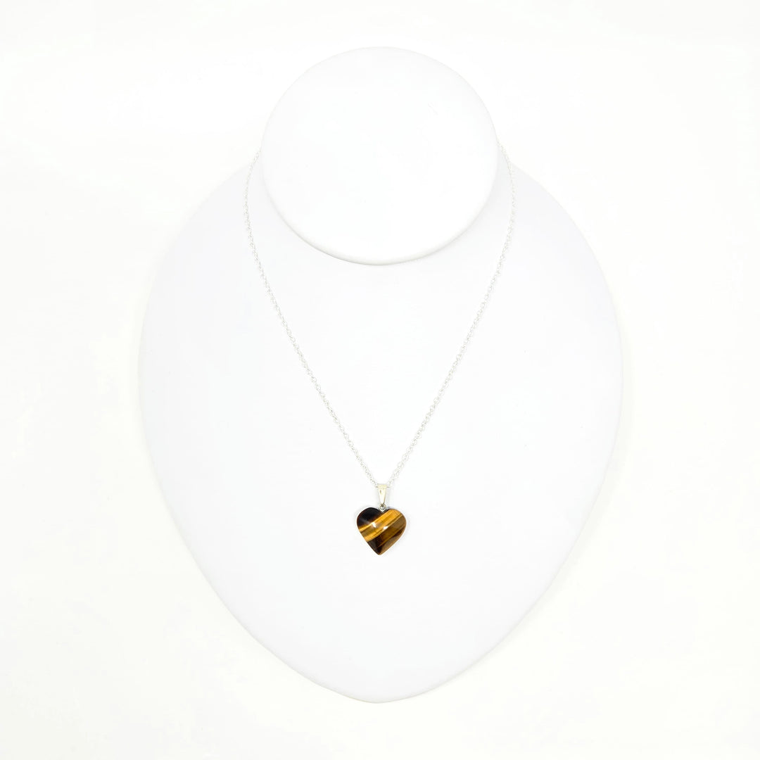 Tiger Eye Heart Pendant Brazil Mini | The Harmony Store Pendant