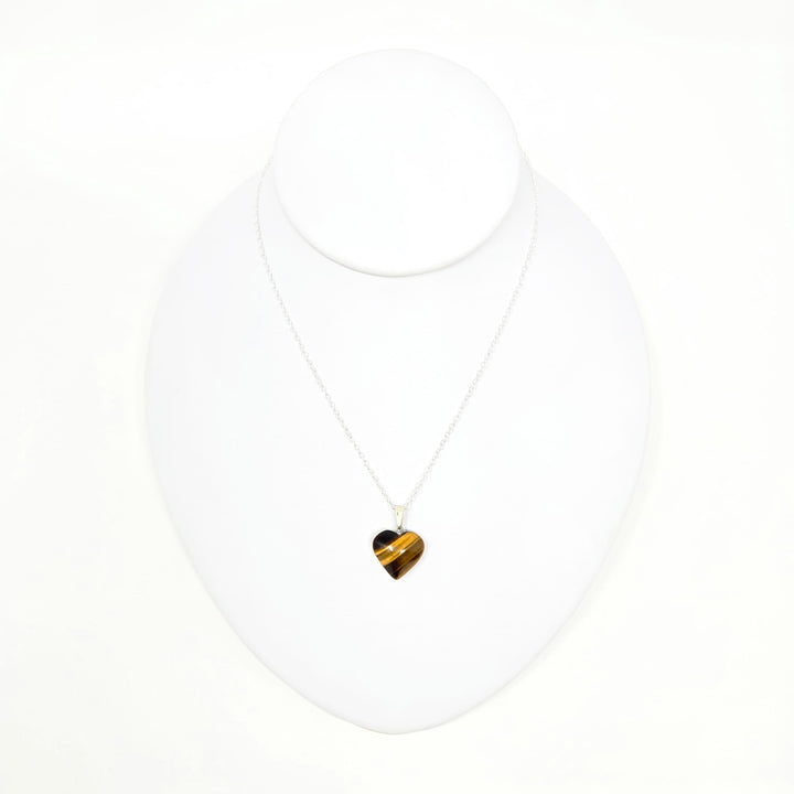 Tiger Eye Heart Pendant Brazil Mini | The Harmony Store Pendant