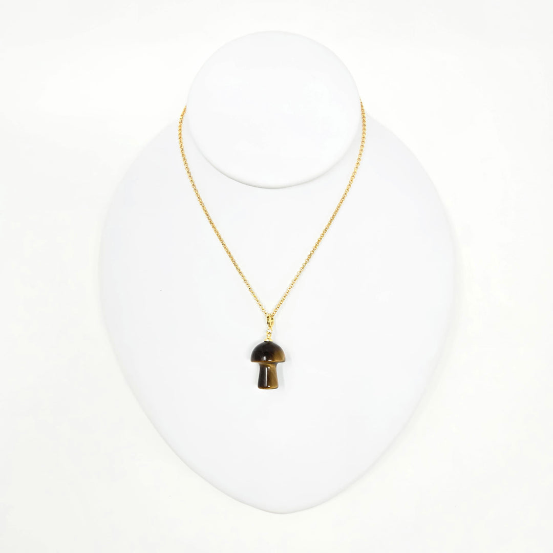 Tiger Eye Mushroom Pendant 3/4 Inch | The Harmony Store Pendant