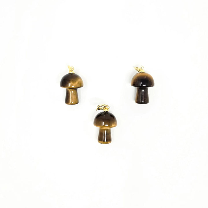 Tiger Eye Mushroom Pendant 3/4 Inch | The Harmony Store Pendant