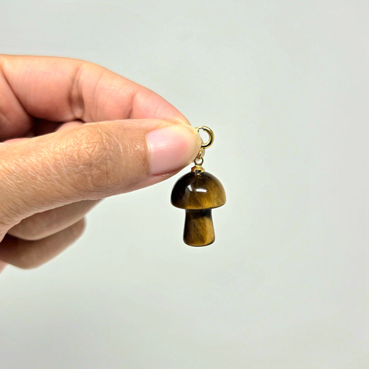 Tiger Eye Mushroom Pendant 3/4 Inch | The Harmony Store Pendant