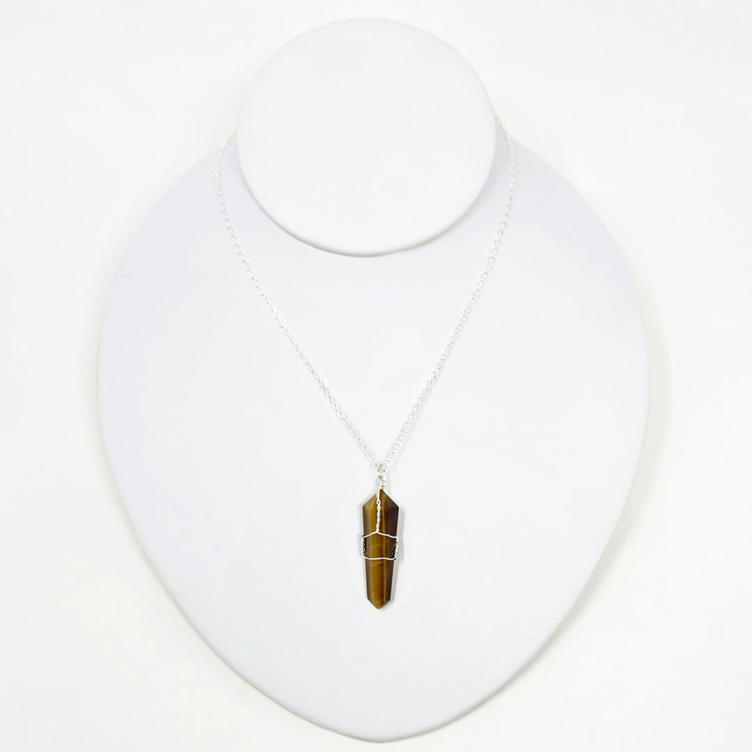 Tiger Eye Wire Wrapped Pendant | The Harmony Store Pendant