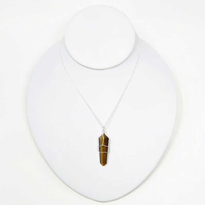 Tiger Eye Wire Wrapped Pendant | The Harmony Store Pendant