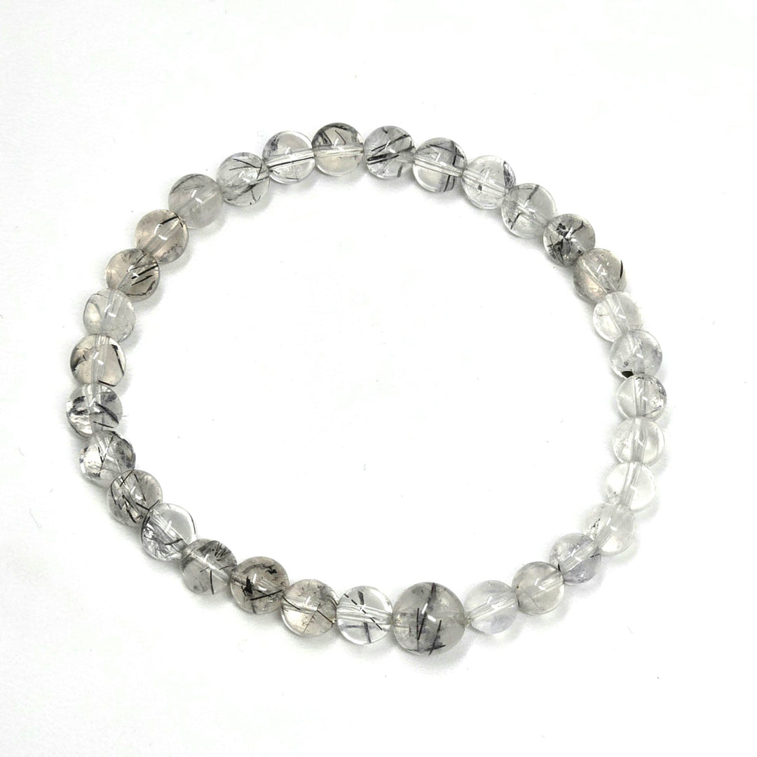 Tourmalinated Quartz Bracelet 6mm | The Harmony Store Bracelet