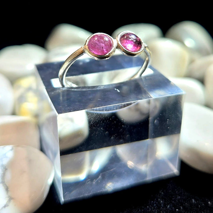 Tourmaline Double Smooth Small 925 Ring | The Harmony Store Ring