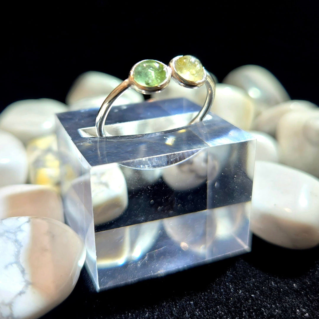 Tourmaline Double Smooth Small 925 Ring | The Harmony Store Ring