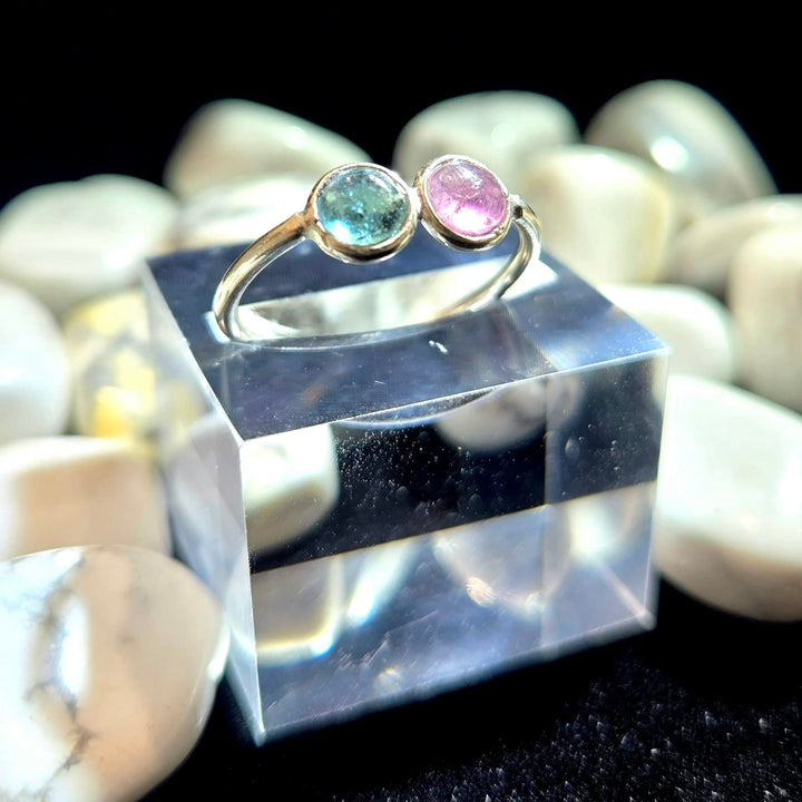 Tourmaline Double Smooth Small 925 Ring | The Harmony Store Ring