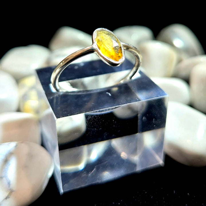 Tourmaline Flat Faceted 925 Silver Ring | The Harmony Store Ring