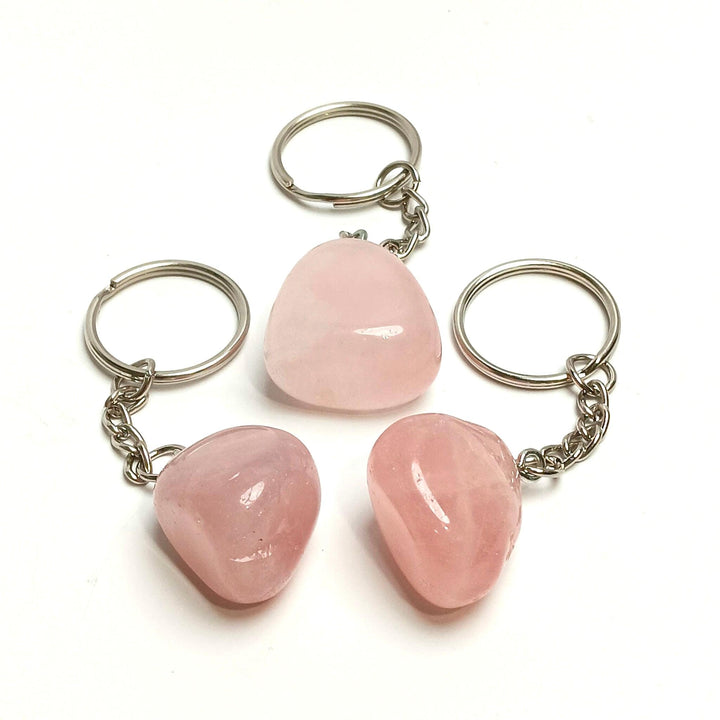 Tumbled Crystal Keychain | The Harmony Store tumbled keychain