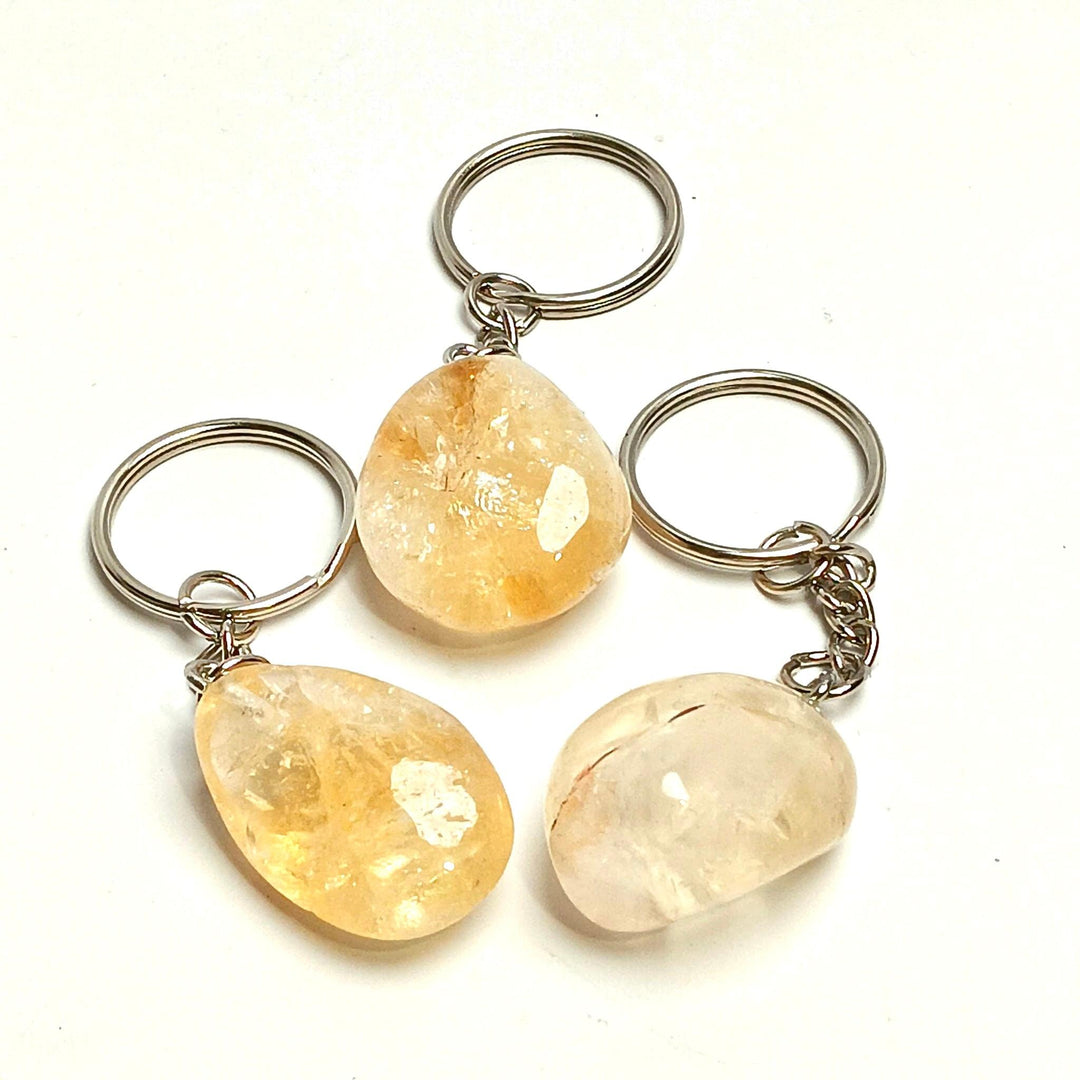 Tumbled Crystal Keychain | The Harmony Store tumbled keychain