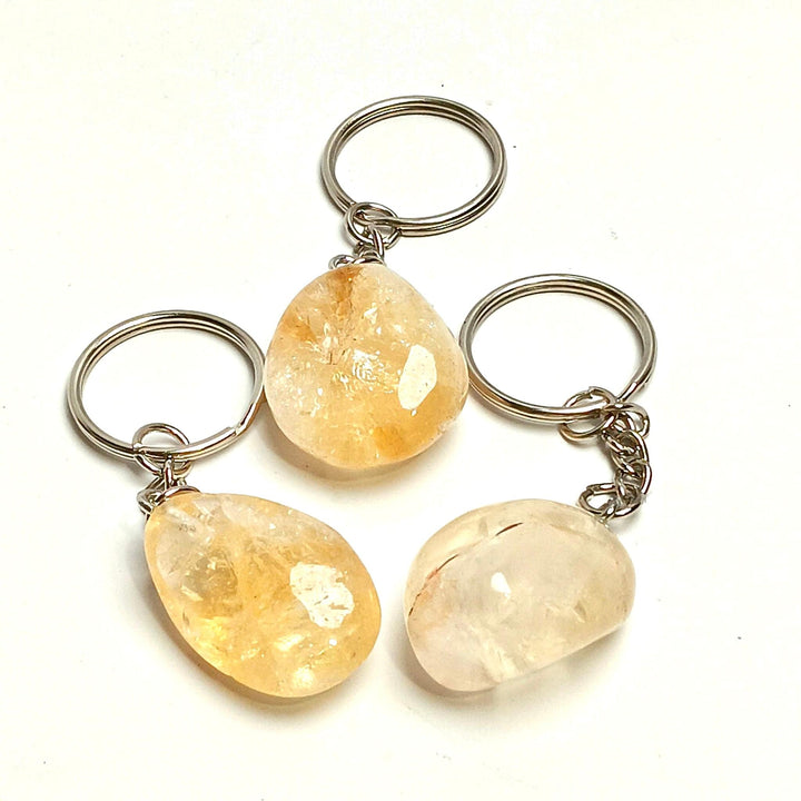 Tumbled Crystal Keychain | The Harmony Store tumbled keychain