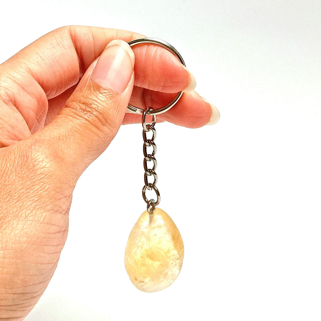 Tumbled Crystal Keychain | The Harmony Store tumbled keychain