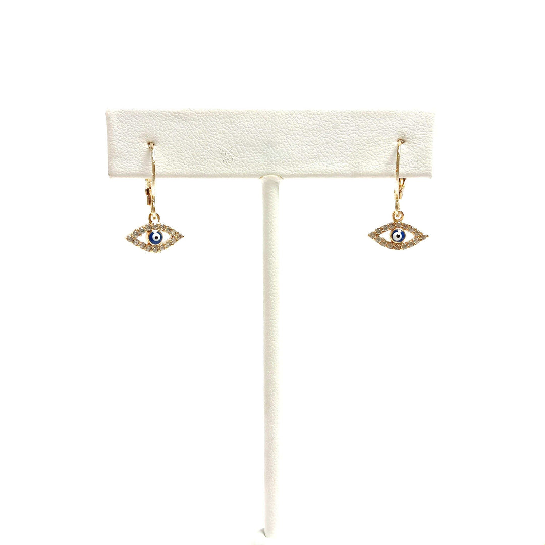 Turkish Evil Eye Earrings – Nazar Dangle | The Harmony Store Earrings