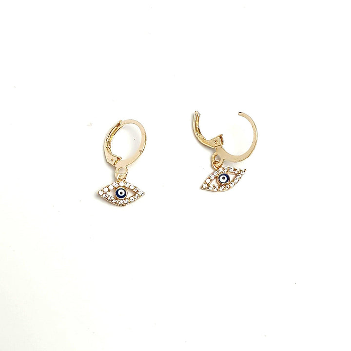 Turkish Evil Eye Earrings – Nazar Dangle | The Harmony Store Earrings