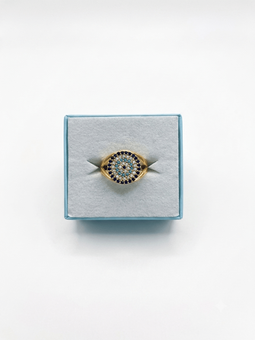 Evil Eye Ring Turkish | The Harmony Store Ring
