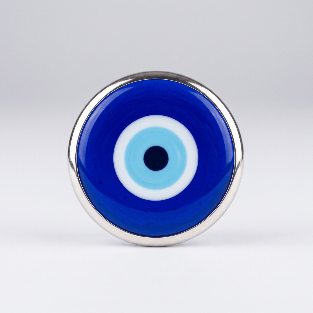 Turkish Evil Eye Silver 3-Inch | The Harmony Store Home Decor