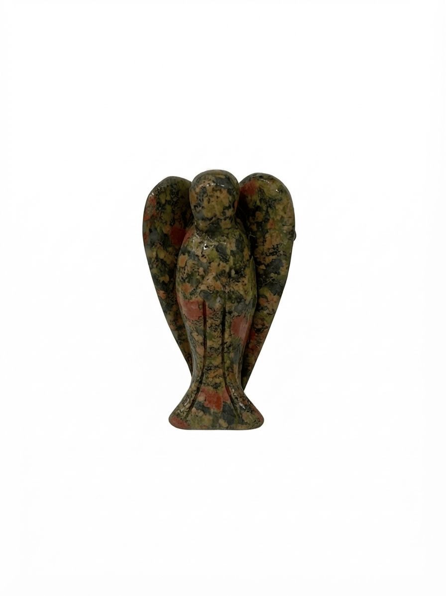Unakite Angel 3-Inch | The Harmony Store Carving