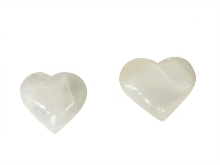 White Calcite Heart Crystal | The Harmony Store Heart