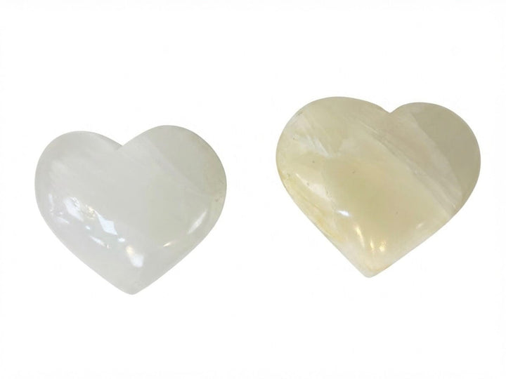 White Calcite Heart Crystal | The Harmony Store Heart