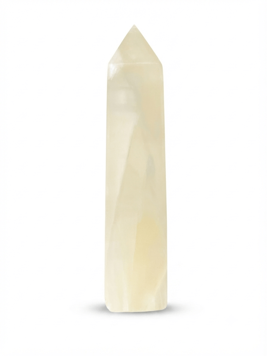 White Calcite Obelisk Tower | The Harmony Store Tower