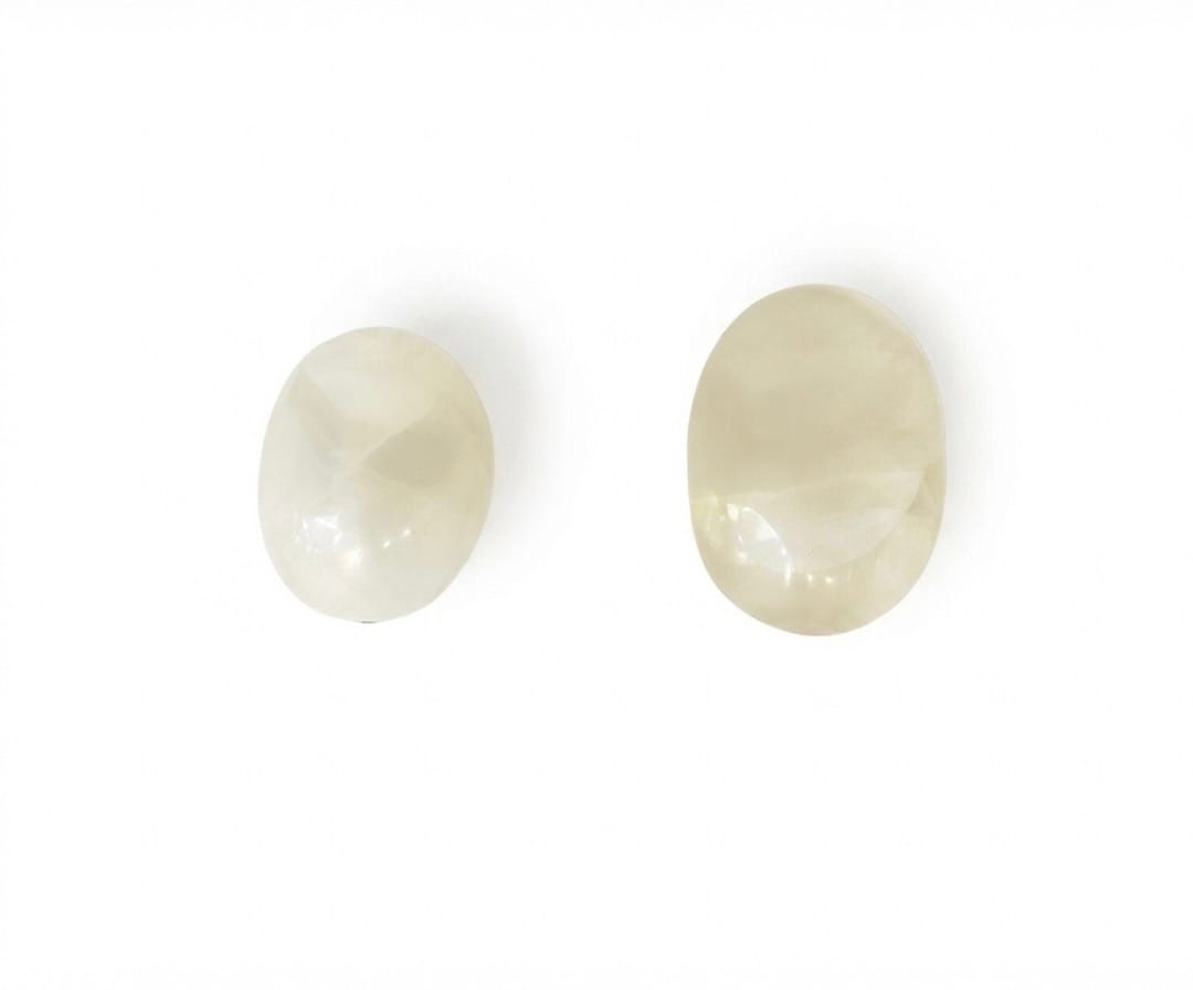 White Calcite Palm Stone | The Harmony Store Palm Stone
