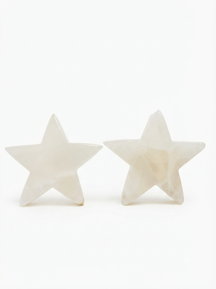 White Calcite Star Crystal | The Harmony Store Carving