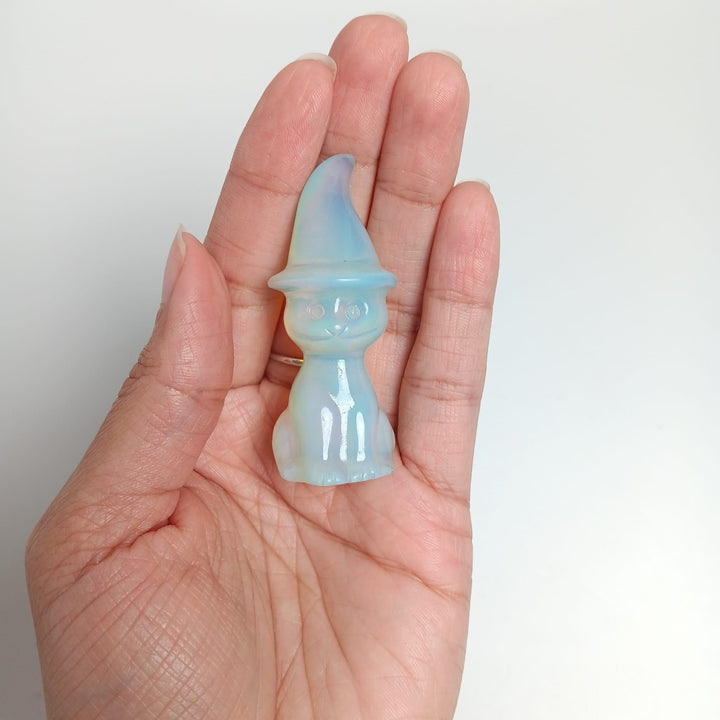 Witch Cat Crystal Figurine 3 inch | The Harmony Store