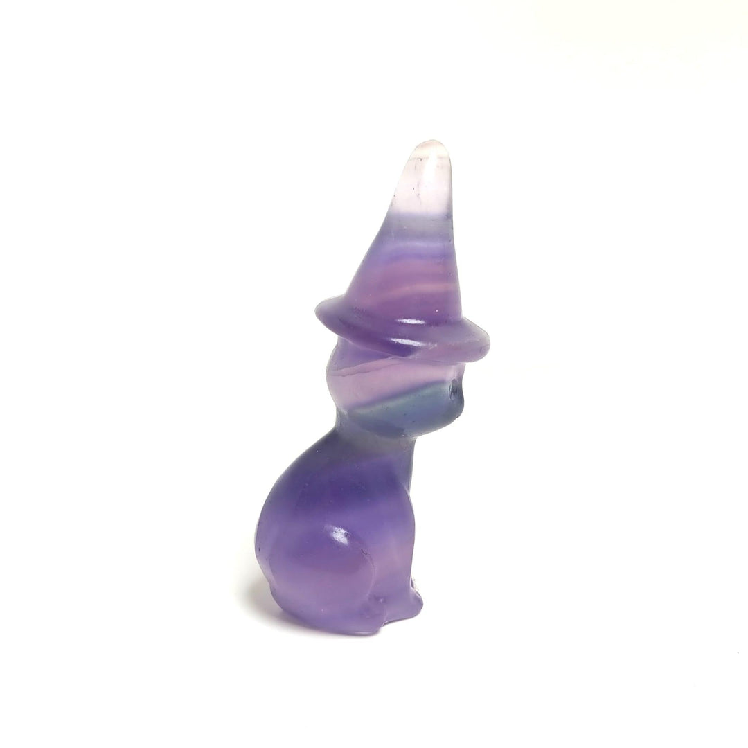 Witch Cat Crystal Figurine 3 inch | The Harmony Store