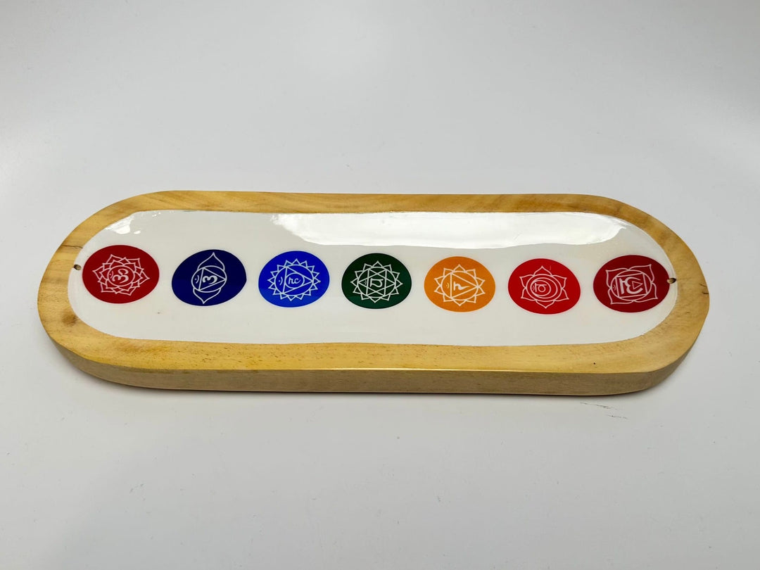 Wooden Handmade 7 Chakra Incense Holder | The Harmony Store Incense Holder