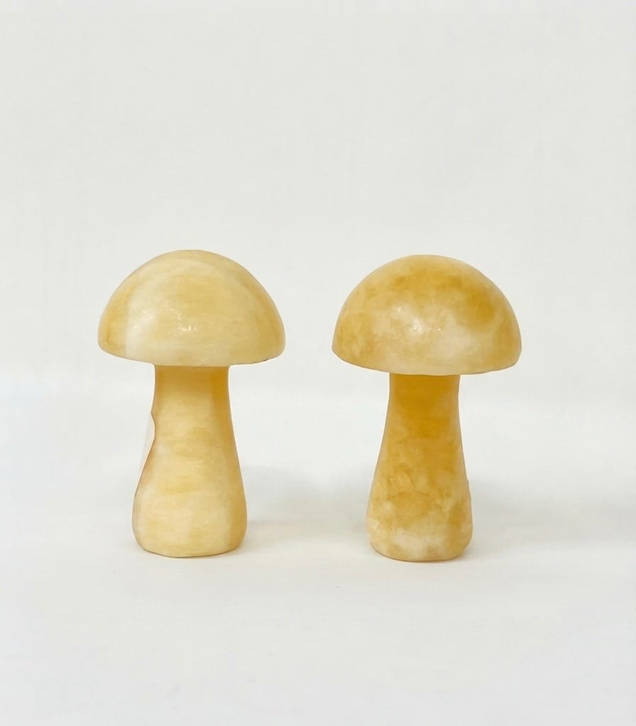 Yellow Calcite Mushroom 2-Inch | The Harmony Store Mushroom