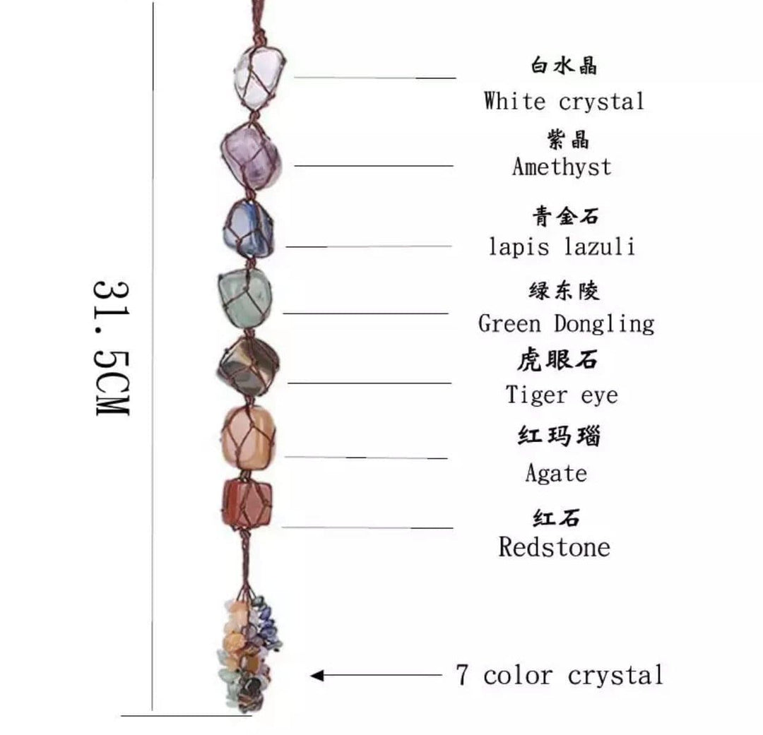 7 Chakra Tassel Tumble Set | The Harmony Store Tumbled Stone