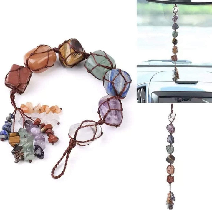 7 Chakra Tassel Tumble Set | The Harmony Store Tumbled Stone