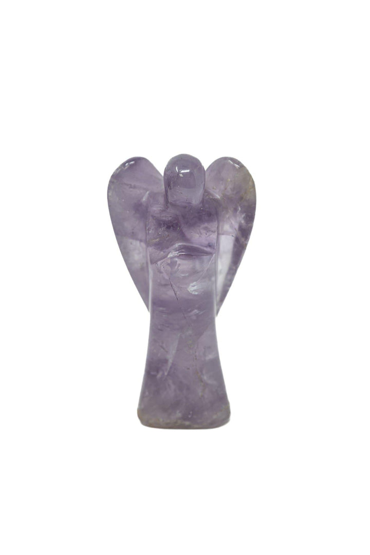 Amethyst Angel Hand Carved 3.5" | The Harmony Store Crystal Figurine